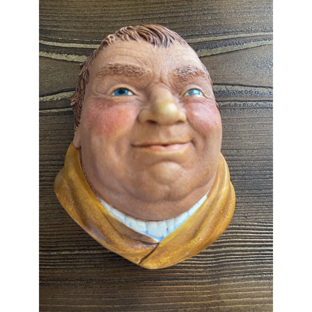 Vintage Legend Chalkware Character Head "Friar Tuck"‎ 1981 Made in England